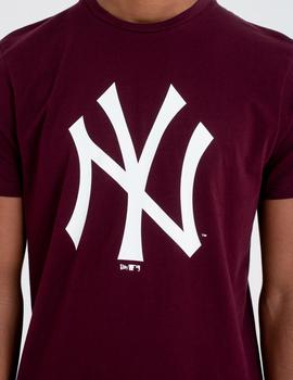 Camiseta LOGO NY YANKEES - Granate