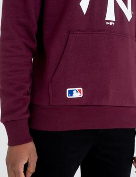 Sudadera Capucha LOGO NY YANKEES - Granate