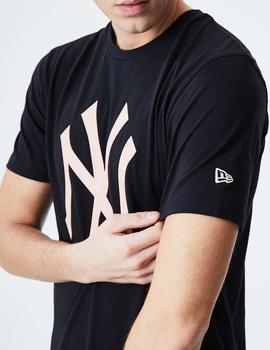 Camiseta LOGO NY YANKEES - Negro bsk