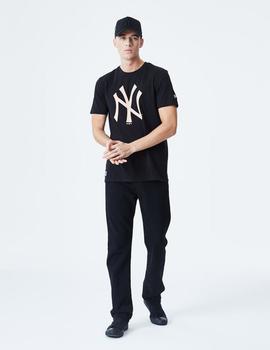 Camiseta LOGO NY YANKEES - Negro bsk