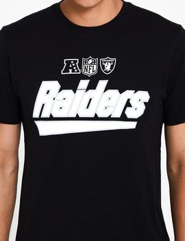 Camiseta WORDMARK RAIDERS - Negro