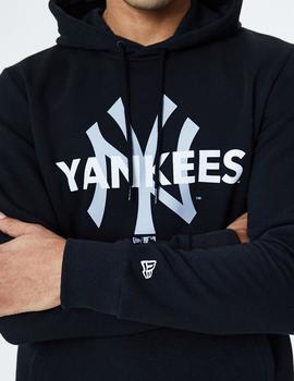 Sudadera Capucha LOGO NY YANKEES - Negro