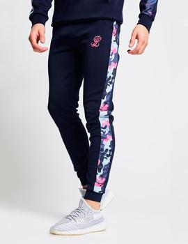 Pantalón PANELLED CUFFED JOGGERS - Navy/Neon Pink