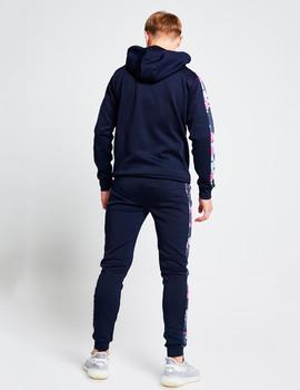 Pantalón PANELLED CUFFED JOGGERS - Navy/Neon Pink