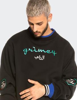 Sudadera Crew Grimey  ARCH RIVAL GHETTO LOVE - Black