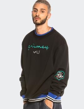 Sudadera Crew Grimey  ARCH RIVAL GHETTO LOVE - Black