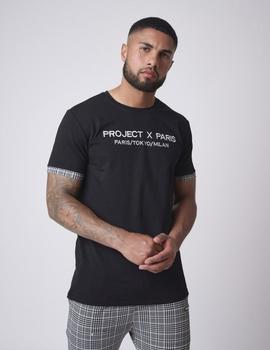 Camiseta Project X Paris  2010129 SQUARE CONTRAST - Negro