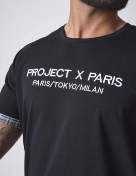 Camiseta Project X Paris  2010129 SQUARE CONTRAST - Negro