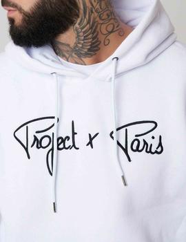 Sudadera Capucha Project X Paris 1920010 LOGO - Blanco