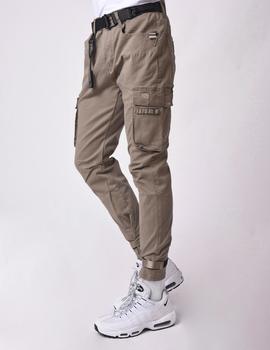 Pantalón Project X Paris 1990006 CARGO VELCRO - Beige