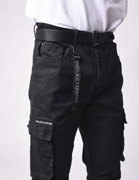 Pantalón Project X Paris 1990006 CARGO VELCRO - Negro