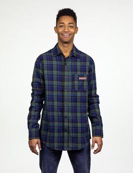 Camisa Hydroponic SCOT - Navy-Green Check