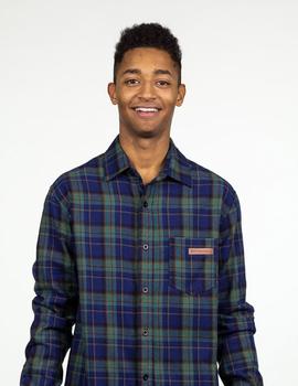 Camisa Hydroponic SCOT - Navy-Green Check