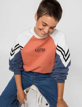 Sudadera Kaotiko Crew ADA -Albaricoque