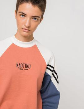 Sudadera Kaotiko Crew ADA -Albaricoque