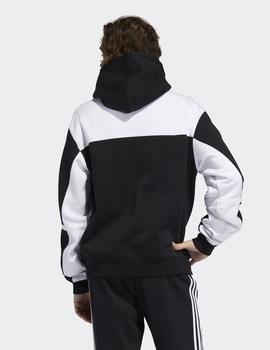 Sudadera Capucha Adidas CLASSICS - Negro blanco