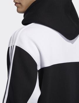 Sudadera Capucha Adidas CLASSICS - Negro blanco