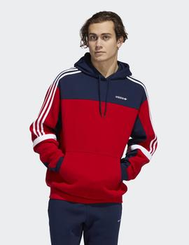 Sudadera Capucha Adidas - Rojo Azul