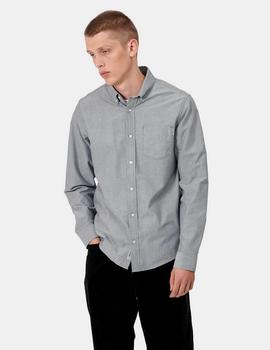 Camisa Carhartt  BUTTON DOWN POCKET LS - Negro