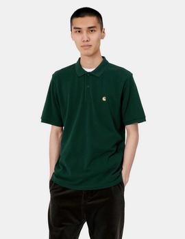 Polo Carhartt  CHASE - Verde Botella