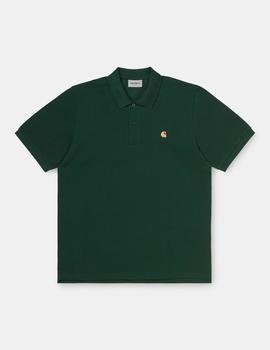 Polo Carhartt  CHASE - Verde Botella