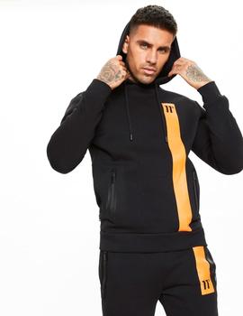 Sudadera Capucha Eleven TOPAZ - Black / Orange