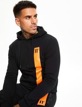 Sudadera Capucha Eleven TOPAZ - Black / Orange