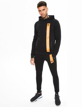 Sudadera Capucha Eleven TOPAZ - Black / Orange