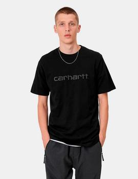 Camiseta Carhartt SCRIPT - Negro/Reflectante Negro