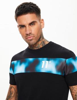 Camiseta Eleven CARBON PRINT PANEL - Black