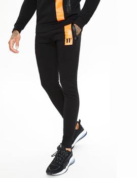 Pantalón Chandal Eleven TOPAZ SKINNY FIT - Black / Orange