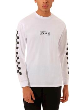 Camiseta Vans EASY BOX CHECKER - WHITE BLACK
