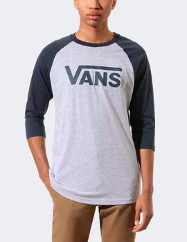 Camiseta Vans 2/3 RAGLAN - Marino/Gris Vigoré