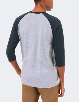 Camiseta Vans 2/3 RAGLAN - Marino/Gris Vigoré