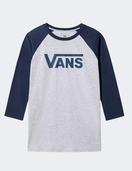 Camiseta Vans 2/3 RAGLAN - Marino/Gris Vigoré