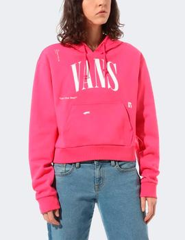 Sudadera Capucha Vans KAYE CROP - Fucshia