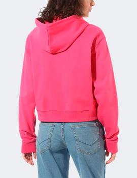 Sudadera Capucha Vans KAYE CROP - Fucshia