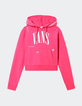 Sudadera Capucha Vans KAYE CROP - Fucshia