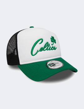 Gorra New era TEAM TRUCKER COLOUR BLOCK CELTICS - Blanco