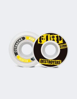 Ruedas Flip CUTBACK DESTROYERS 51mm 99a Black