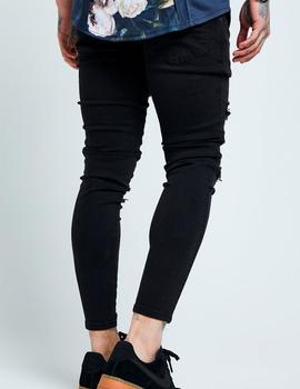 Pantalón SikSilk DISTRESSED SKINNY  - Black