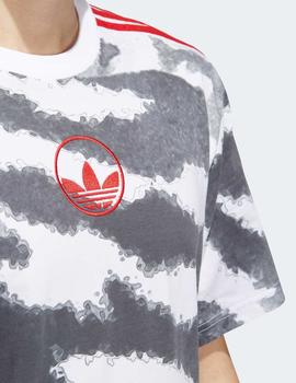 Camiseta Adidas ZEBRA AOP - Blanco