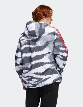 Sudadera Capucha Adidas ZEBRA AOP - Blanco