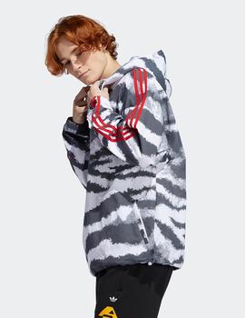 Sudadera Capucha Adidas ZEBRA AOP - Blanco