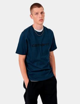 Camiseta Carhartt  SCRIPT - Admiral/Black