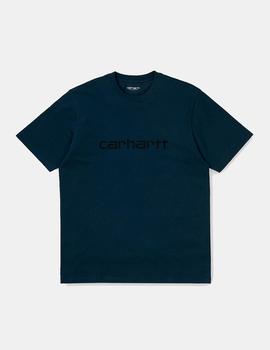 Camiseta Carhartt  SCRIPT - Admiral/Black