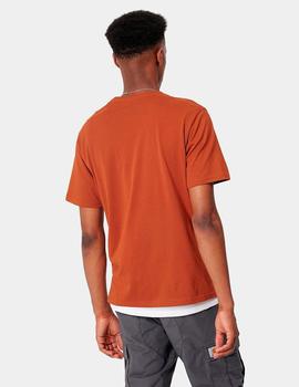 Camiseta Carhartt SCRIPT - Cinnamon/Black