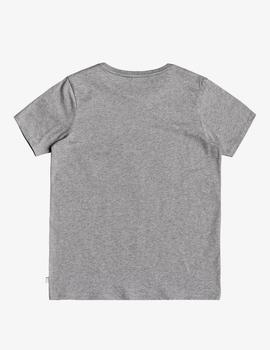 Camiseta Quiksilver (JUNIOR) LIKE WATER - Gris Vigoré