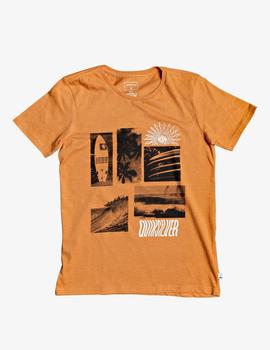 Camiseta Quiksilver (JUNIOR) LIKE WATER - Apricot