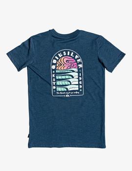 Camiseta Quiksilver (JUNIOR) MAGIC TIDE  - Azul